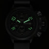 BAOGELA 1606 Small Three-pin Luminous Chronograph Silicone Strap Quartz Watch For Men(Green)
