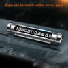 Magnetic Adsorption Design Car Shape Rotatable Luminous Car Temporary Parking Card with Phone Number(Silver)