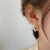 Shell Double Layer Earrings with Diamond Earrings, Color: EH1296