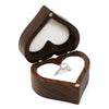 Wooden Heart Shape Ring Box Jewelry Storage Box Wedding Valentine Gift Box, Spec: RB529-C4