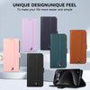 For Samsung Galaxy S22 5G ABEEL Delicate Texture Splicing RFID Leather Phone Case(Green)
