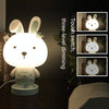 3W Cartoon Crown Pet USB Touch Control Night Light(Rabbit Pink)