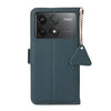For Xiaomi Redmi K70 Side-Magnetic TJ Genuine Leather RFID Phone Case(Green)