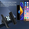 Car Air Outlet Rotatable Snap-on Base Mobile Phone Navigation Bracket(Black)