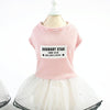 Pink Breathable Dog Skirt, XL - Summer Cotton, Small Dogs