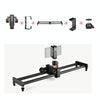 YELANGU L60E 60cm Slide Rail Track + L4 3-Wheel Video Dolly with PC142 Phone Clamp & Ballhead