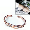 Vintage Brief Open Charms Multi-layer Cuff Bracelet Bangles(Rose Gold)