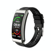 K13 1.14 inch Silicone Band Earphone Detachable Smart Watch Support Bluetooth Call(Black Silver)