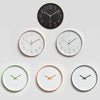 Home Office Room Modern Silent Non Ticking 12 inch Round Decorative Wall Quartz Clock (Silver)