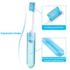6 PCS/Set Portable Business Trip Folding Toothbrush Multi-color Super Soft Bristles Toothbrush