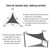 Triangle Outdoor Garden Sunshade Sail Waterproof Anti-UV Canopy, Size: 3m x 4m x 5m(Beige)