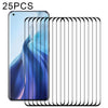 For Xiaomi Mi 11 (Full Glue) 25 PCS 9H HD 3D Curved Edge Tempered Glass Film(Black)