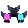 Fish Tail Shaped Fins Swimming Training Equipment Snorkeling Flippers, Size: Adult(Black)