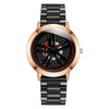 SANDA1009 Watch Man Student Casual Waterproof Steel Band Watch Man(Rose Gold)