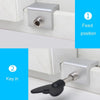 Child Safety Protection Screen Window Limiter Sliding Door Latch With Key, Model: Ordinary Model+Straight Key