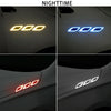 2 Sets Carbon Fiber Warning Sticker Car Anti-Collision Strip Leaf Plate Reflective Sticker Hood Light Eyebrow Anti-Collision Drops Sticker(6 PCS (Red))