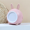 XY010 2 PCS Cute Pet Night Light LED Touch Dimming Dormitory Bedside Light(Pink Rabbit)