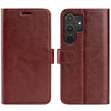 For Samsung Galaxy S25 Ultra 5G R64 Texture Horizontal Flip Leather Phone Case(Brown)
