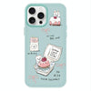 For iPhone 14 Pro Skin Feeling Jelly TPU Hybrid PC Phone Case(Cake Dog Light Green)