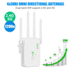 U10 1200Mbps Signal Booster WiFi Extender WiFi Antenna Dual Band 5G Wireless Signal Repeater(EU Plug)