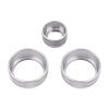 3 PCS Car Metal Air Conditioner Knob Case for BMW X1 / X2 / GT (Silver)