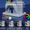 For PS5 Slim Iplay HBP-539 Console Cooling Base With RGB Ambient Light Vertical Grip Stand Charger(White)