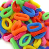 100 PCS Colorful Child Cute Rubber Hair Band(White)