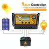 10A 12V/24V Simple Solar Controller Light Time Control Solar Panel Regulator Controller With USB