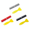 4pcs/Set Car Door Sill Strip PVC Anti-scratch Anti-dirt Protective Film(Carbon Fiber Black)