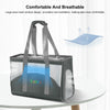 FUNADD Breathable Pet Carrier Bag, Grey - Portable & Durable