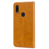 Business Style Oil Wax Texture Horizontal Flip Leather Case for Xiaomi Redmi 7, with Holder & Card Slots & Wallet (Brown)