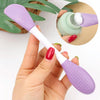 2pcs Dual Head Silicone Face Mask Brush Face Cleansing Massage Brush Mud Mask Applicator(Rose)