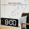XM905 Multifunctional Voice-activated Alarm Clock LED Electronic Wall Clock (Black)