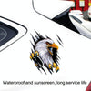 Tear Eagle 3D Car Sticker Scratch Covering Body Pull Flower Sticker, Style: Left (28.5x38cm)