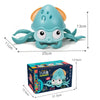 Children Electrical Sensor Octopus Toy Automatic Obstacle Avoidance Sound Light Crawling Quirky Toy(Green)