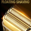 Men Electric Shaver Full Metal Body Reciprocating Shaver(Gold+Knife Net)