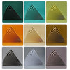 69x39cm Photo Props Hard Cardboard Folding Fan Photography Background Folded Paper(16 Silver Gray)