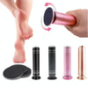 Electric Foot Grinder Calluses Dead Skin Remover With 60pcs Replaceable Sandpaper Discs US Plug(Pink)