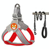 Reflective Dog Harness with Leash (Red, M) - Breathable & Safe