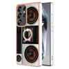 For Samsung Galaxy S25 Ultra 5G Electroplating Dual-side IMD Phone Case with Ring Holder(Retro Radio)