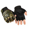 L Outdoor Riding Balance Wheel Skating Military Training Children Half-Finger Gloves(Camouflage)
