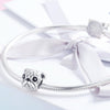 S925 Sterling Silver Cute Pug Diamond Beads DIY Bracelet Accessory