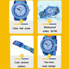 JNEW A369-86370 Children Cartoon Waterproof Time Cognitive Ribbon Quartz Watch(Amusement Park)