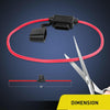 130pcs/Set Blade Fuse AWG Fuse Holder(No.14)