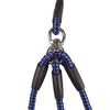 3-in-1 Nylon Dog Lead, Triple Lead for Dogs, Blue, 124cm