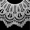 Beige Milk Silk Lace Embroidered Collar Three-dimensional Hollow Fake Collar DIY Clothing Accessories, Size: 32 x 32cm