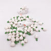 10 PCS 1:12 Mini House Toy Simulation White Radish for Kitchen Decoration(White)