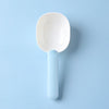 Pet Food Scoop with Bag Clip | White & Blue