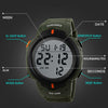 SKMEI 1068 Men Waterproof Outdoor Sports Digital Watch Student Fashion Watch(ArmyGreen)