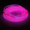 Waterproof Round Flexible Car Strip Light with Driver for Car Decoration, Length: 5m(Pink)